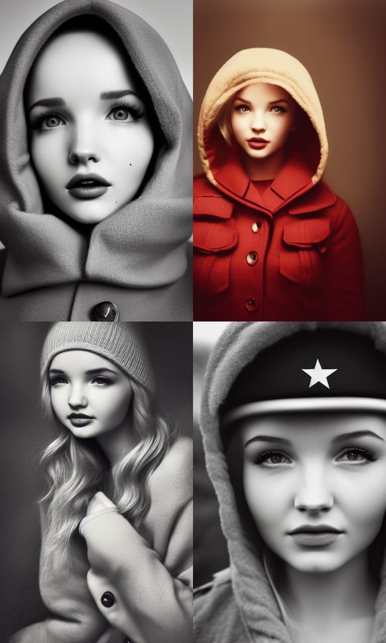 Soviet Soldier Portrait in Gritty Realism Style