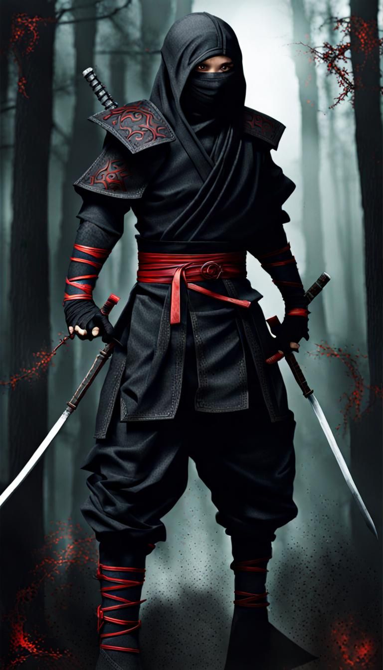 Dark Fantasy Ninja of the Shadows