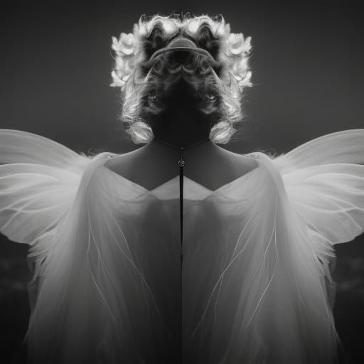 Ethereal Fairy Portrait in Infrared Photography Style