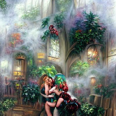 Poison Ivy and Harley Quinn in Ethereal Fantasy