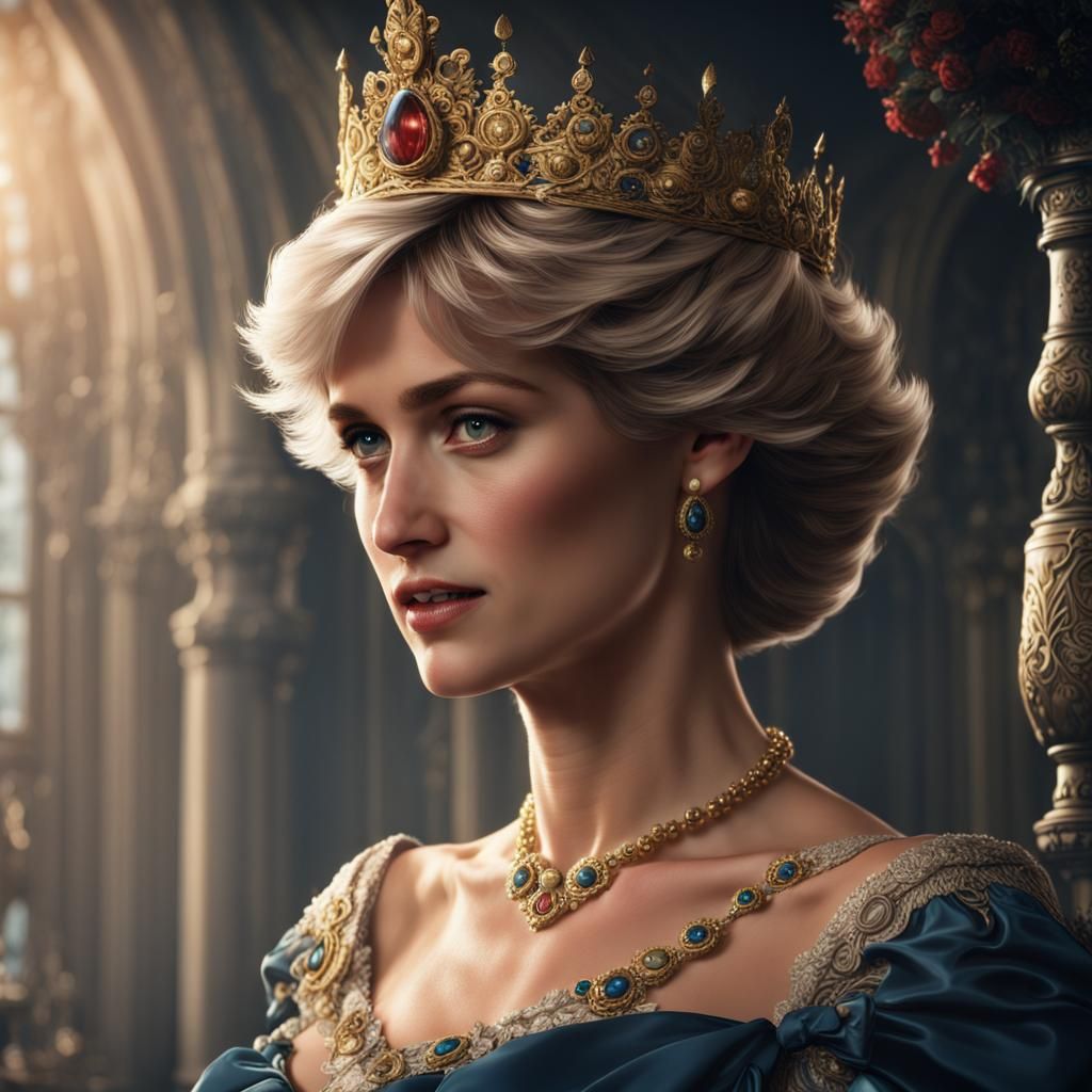 Beautiful Princess in England: Fantasy Concept Art