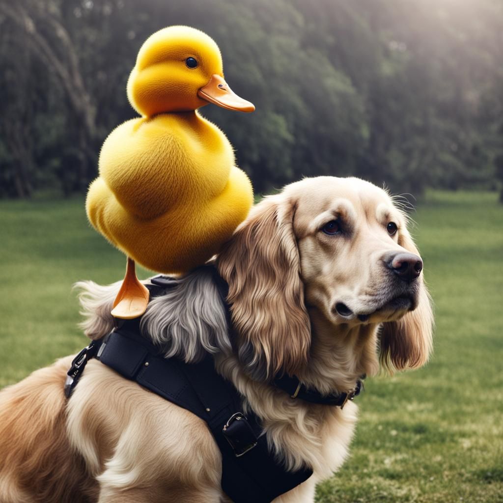 Duck Dominates Dog: An Unexpected Friendship