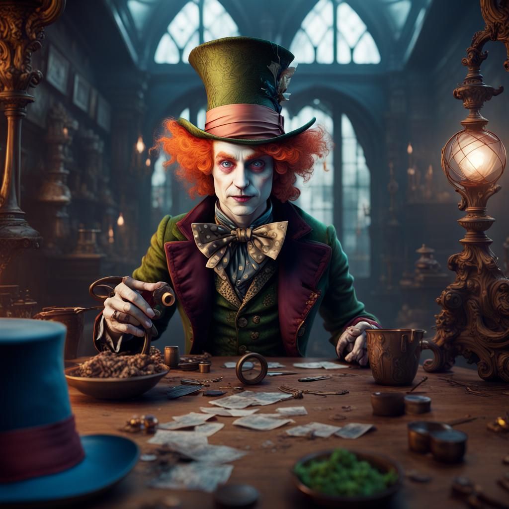 Fantastical Mad Hatter Concept Art
