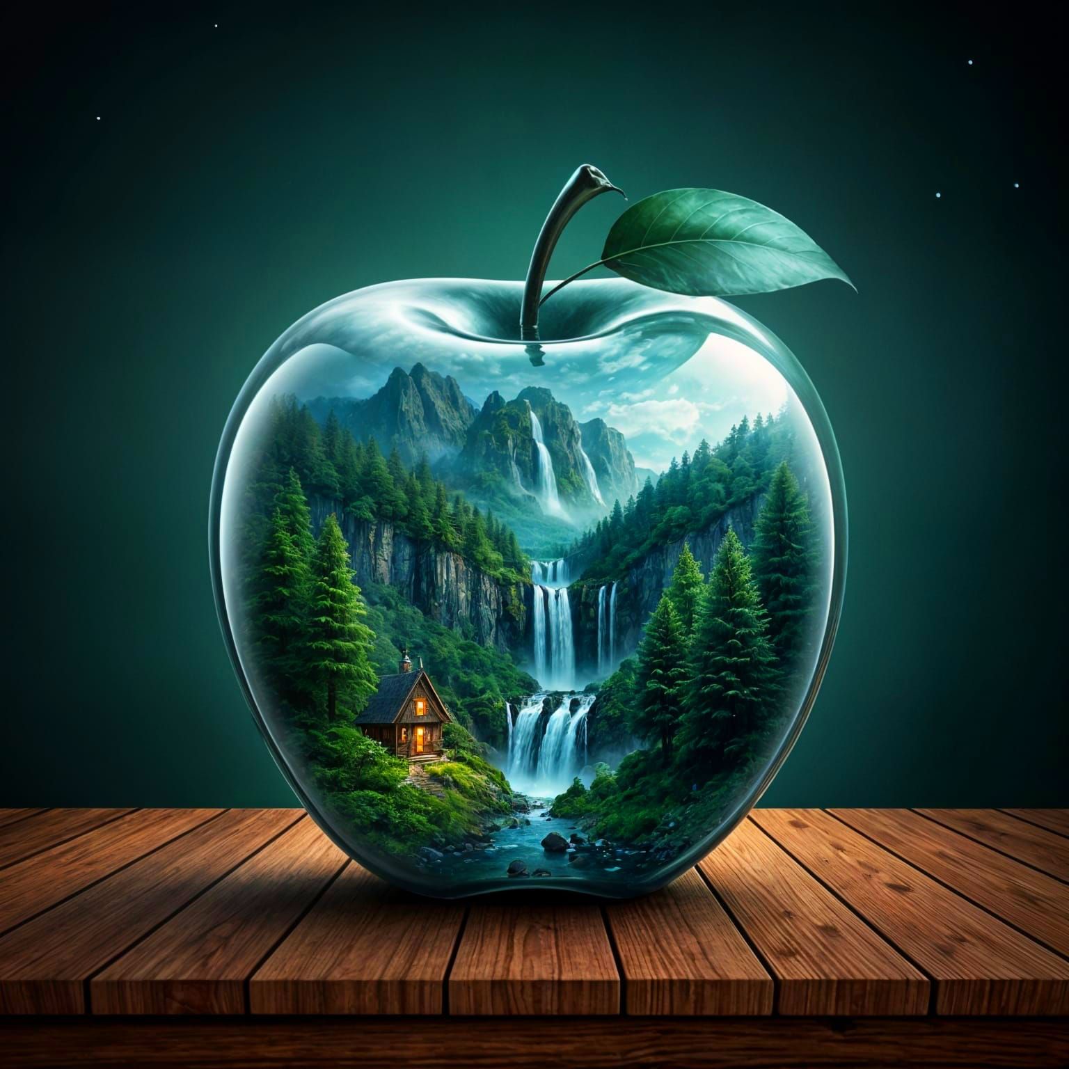 Mountain spring apple