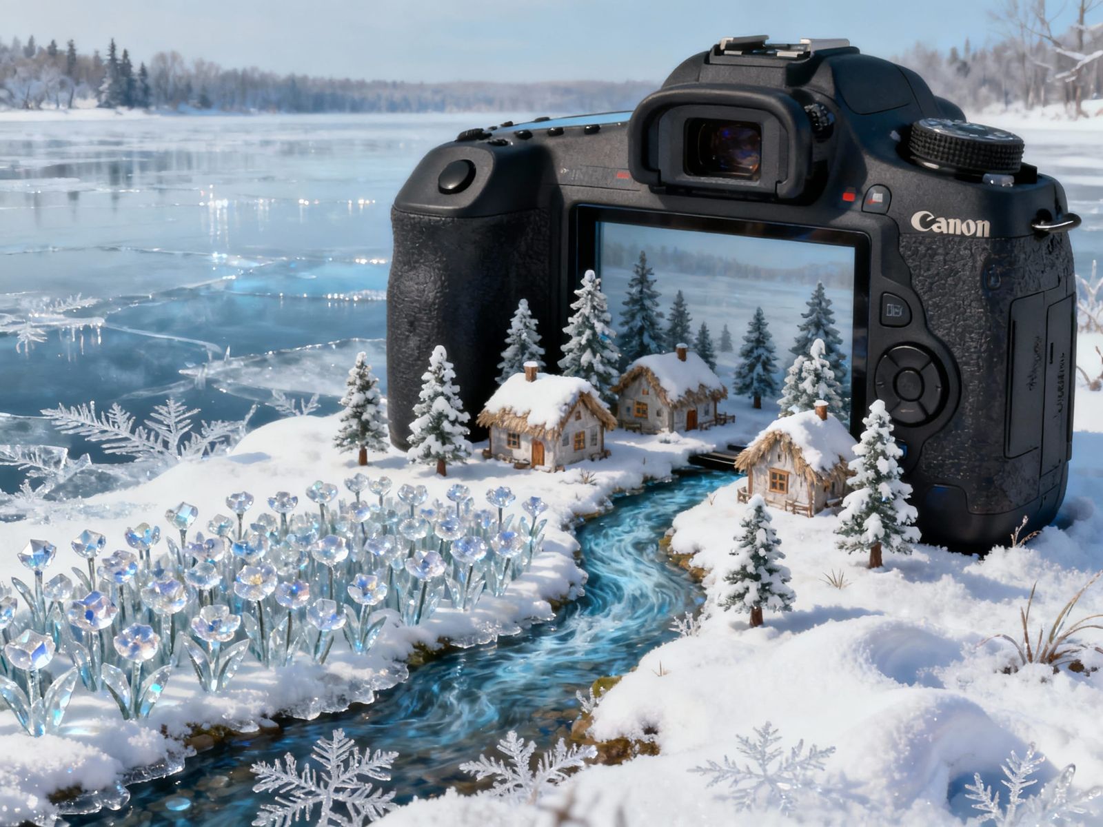 Miniature Winter Wonderland Grows from Canon Camera