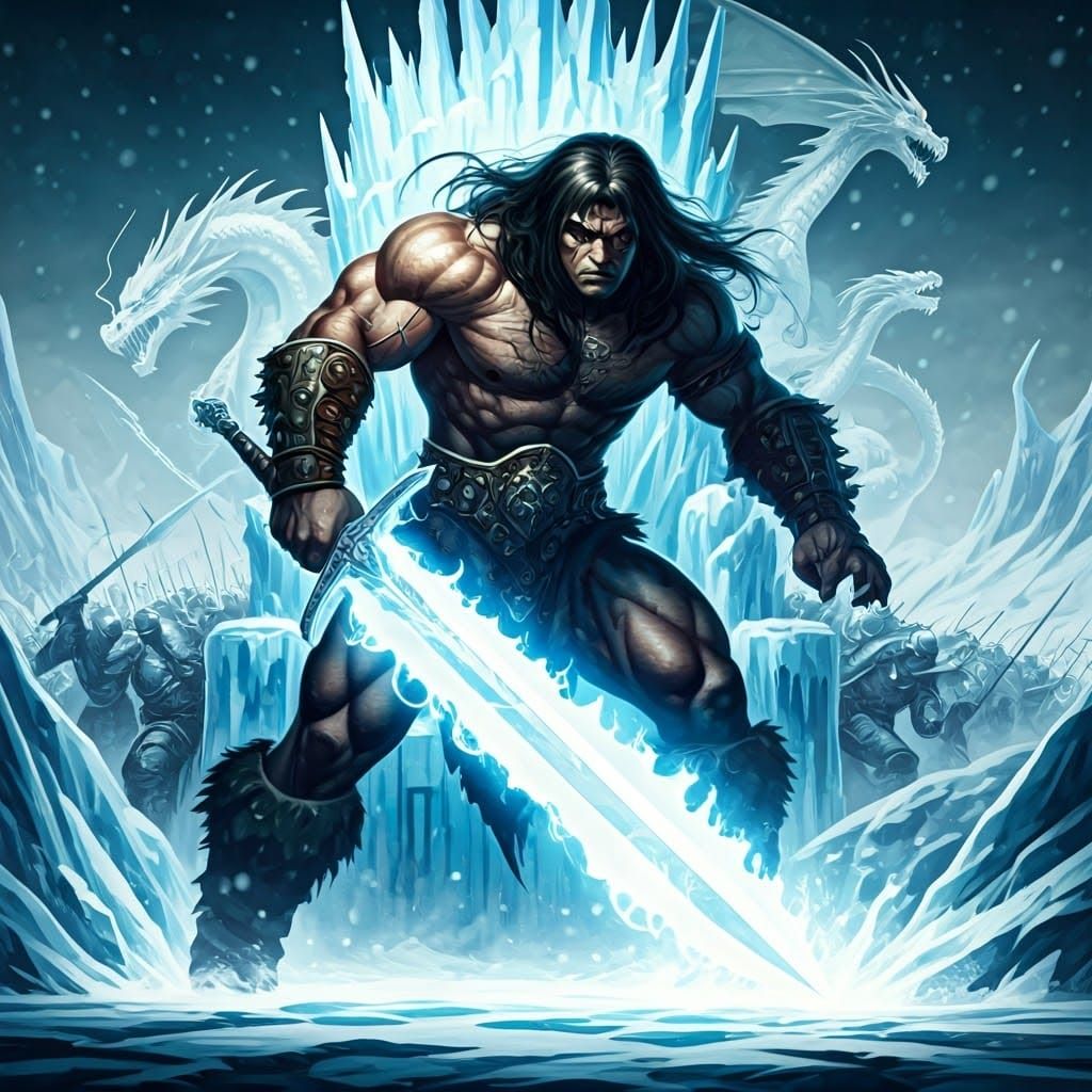 Ethereal Ice Crystal Sword in Action