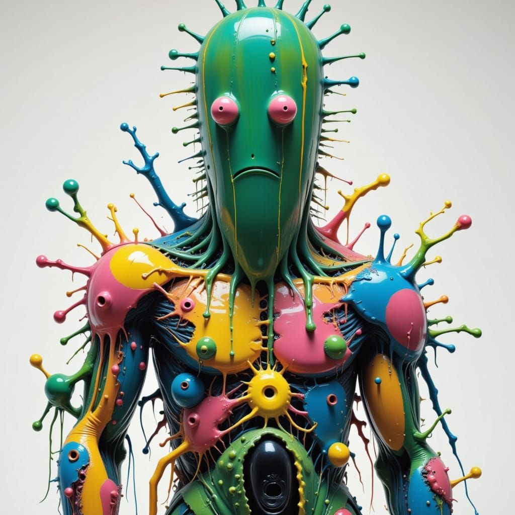 Vibrant Church Scene in Pastel Hues