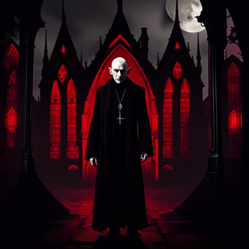 Gothic Nosferatu in Red Tint