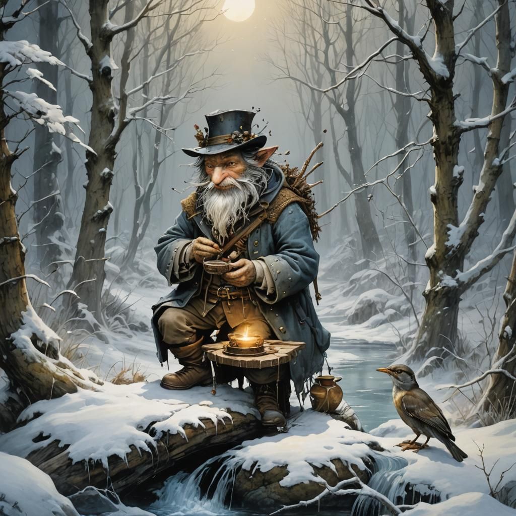 Winter Woodland Scene in Ultra-HD Detail