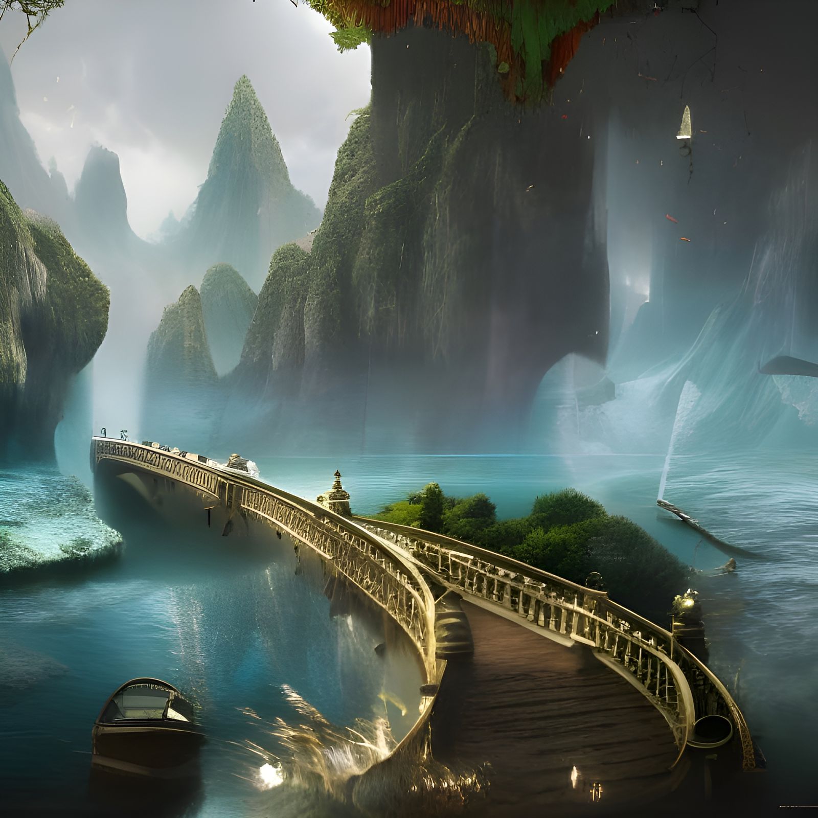 Crystal Clear Water: Digital Matte Painting