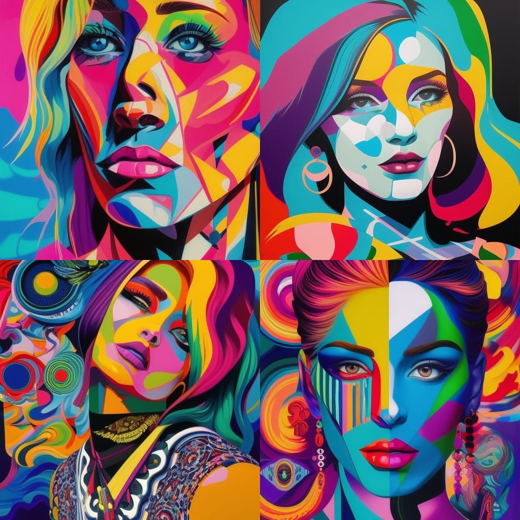 Vibrant Memento Mori in Modern Expressionist Style