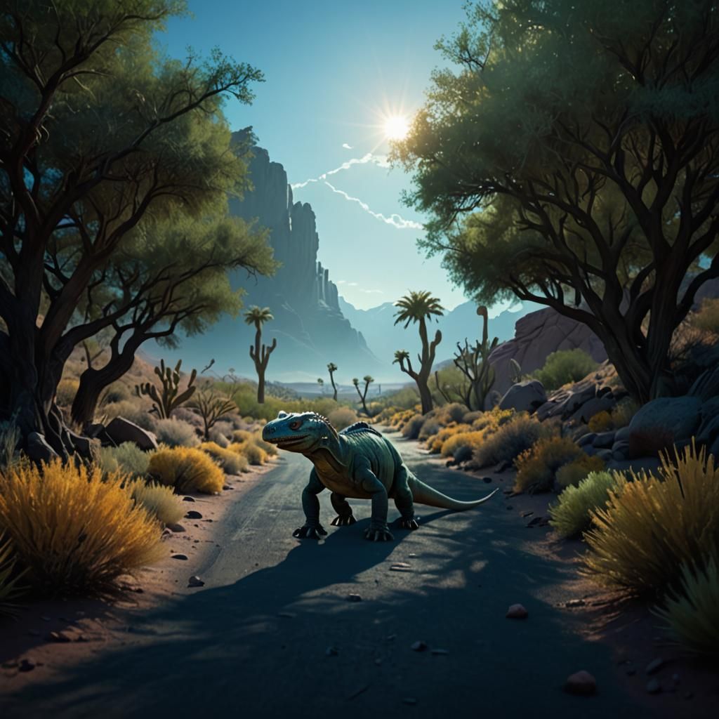 Komodo Dragon in Arizona: Disney Pixar Animation