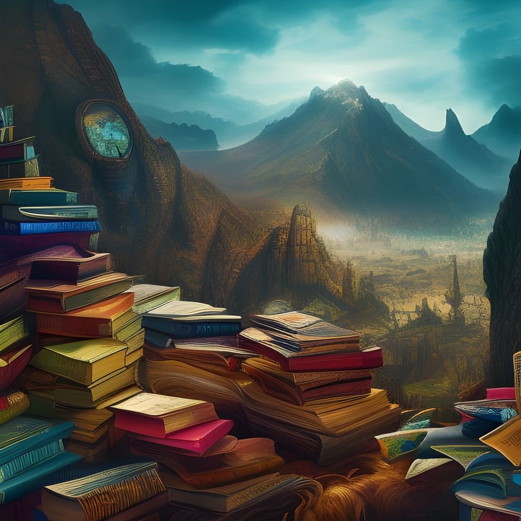 Finally, someone has given me a mountain full of books!