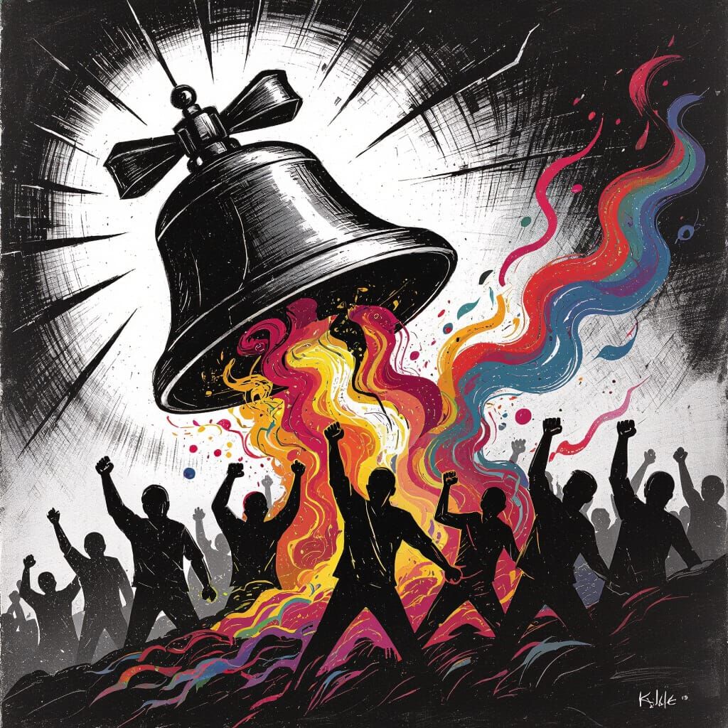 Martial Law Anniversary Drawing: Rage and Protest