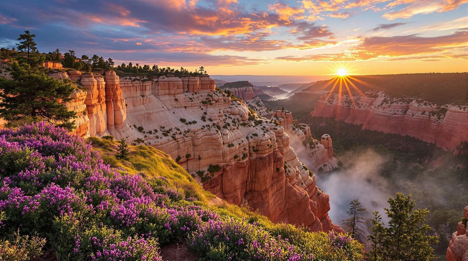 colourful lush natgeoesa bryce hdr filmic vfx sunrise