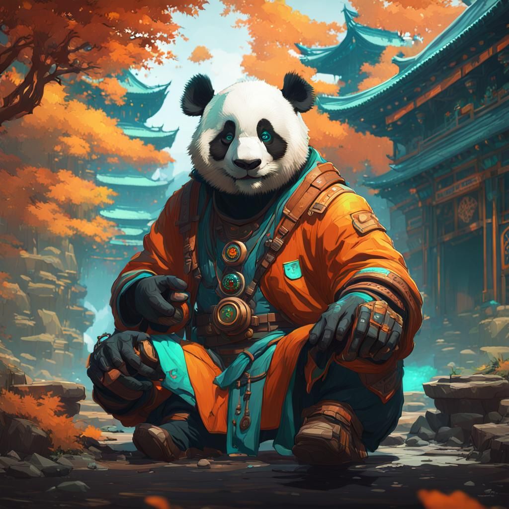 Panda Explorer Concept Art in 8K Resolution
