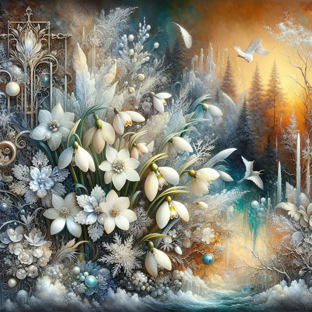 Welcome to Winter Wonderland in Vibrant Watercolor