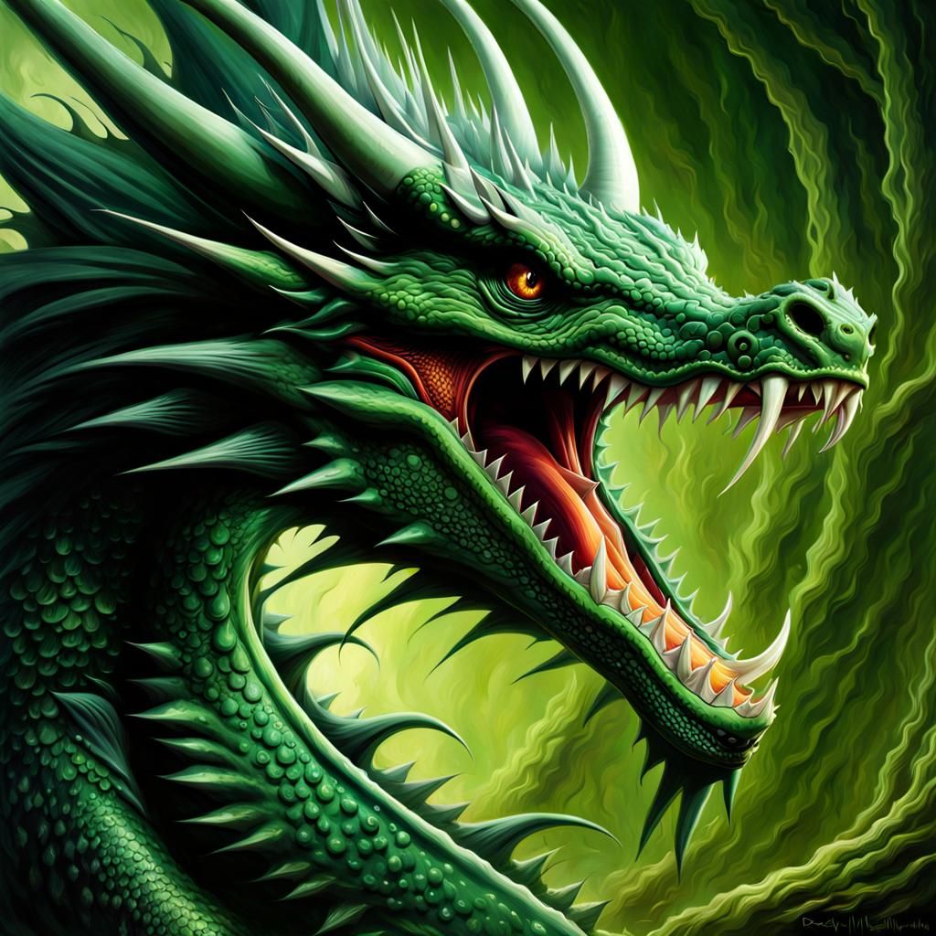 Fantasycore Portrait of a Poisonous Dragon