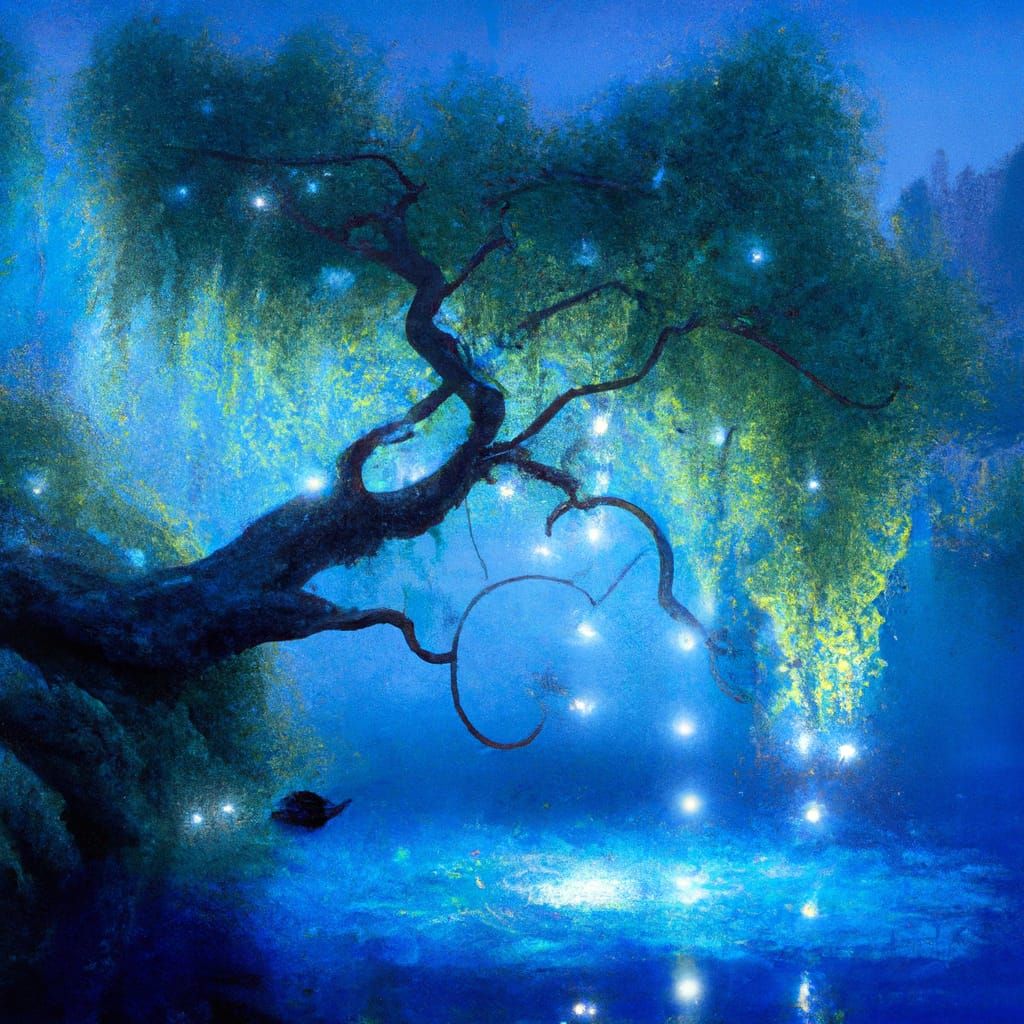 A Hanging Weeping Willow
