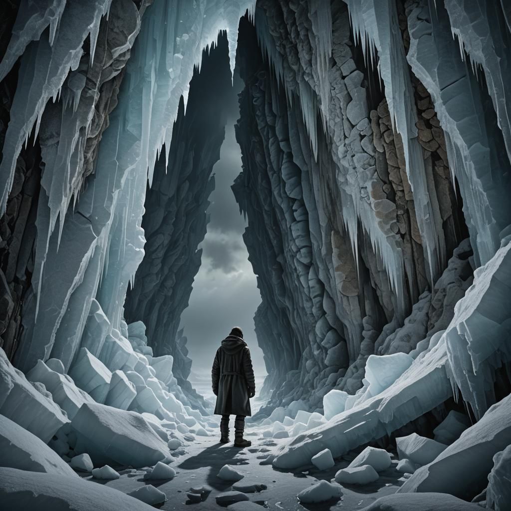 Icy Abyss: Dark Romanticism in Frozen Wilderness