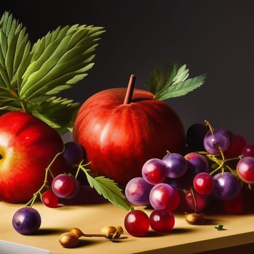 Dutch Still Life with Wine and Fruit
