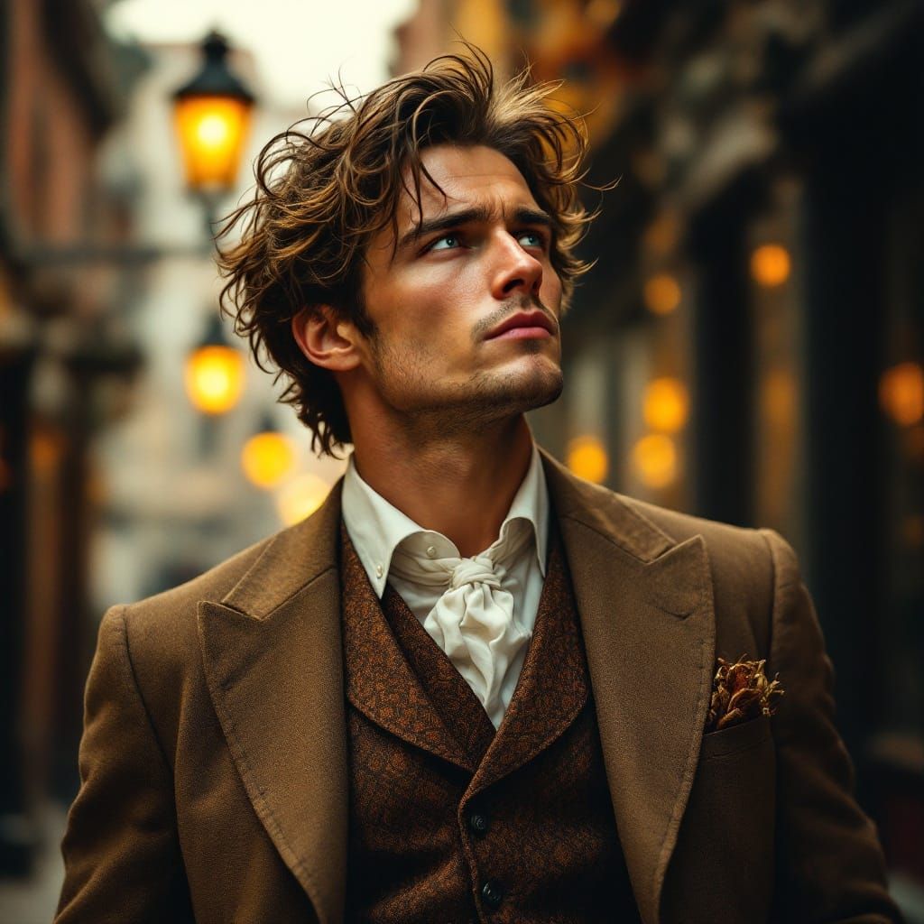 Elegantly Lost in a Golden Twilight