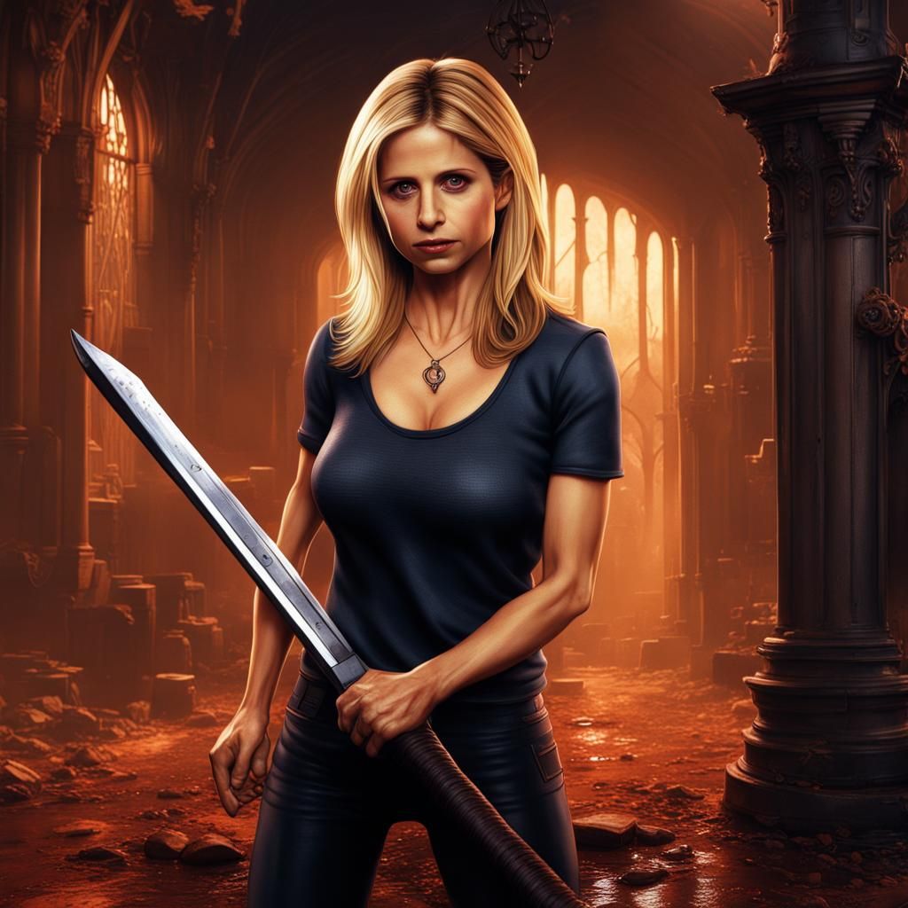 Buffy Summers Matte Painting in Unreal Engine 5
