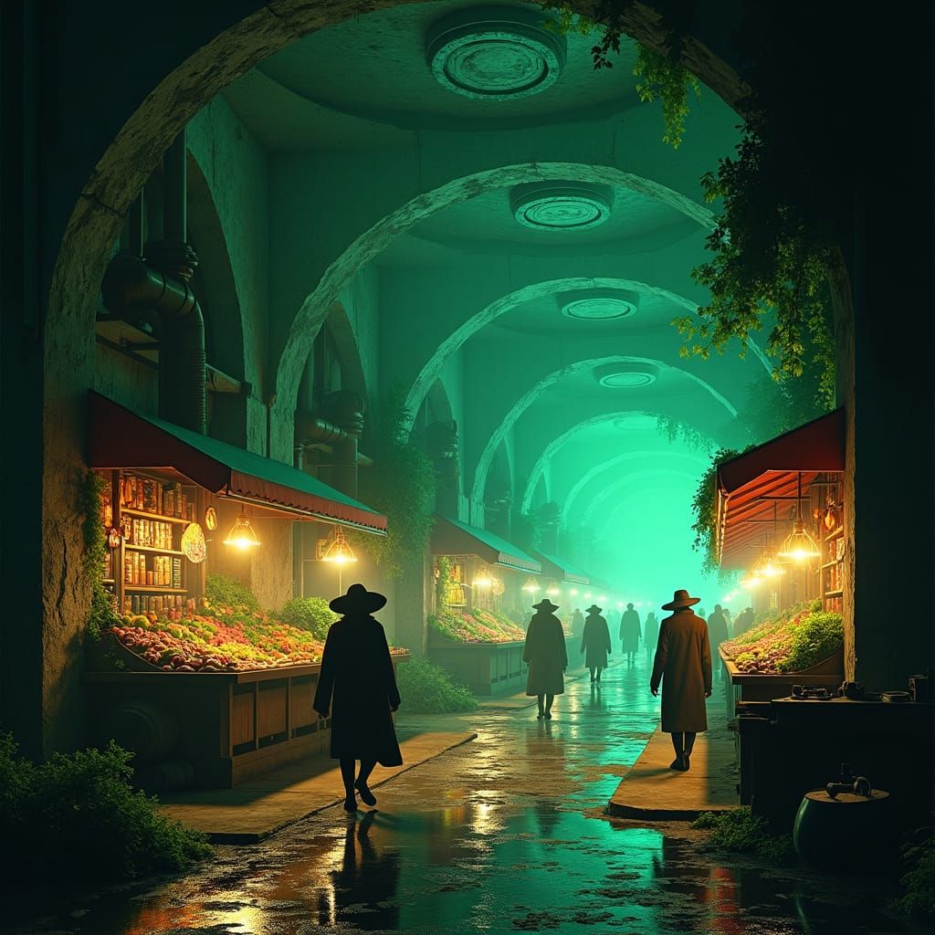 Subterranean Steampunk Market in Missile Silos