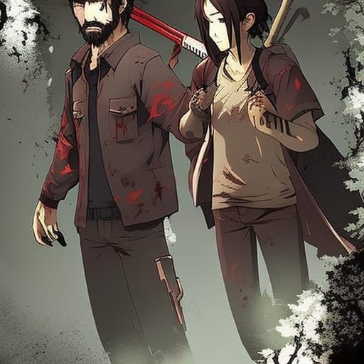 The Last of Us Zombie in Anime Style