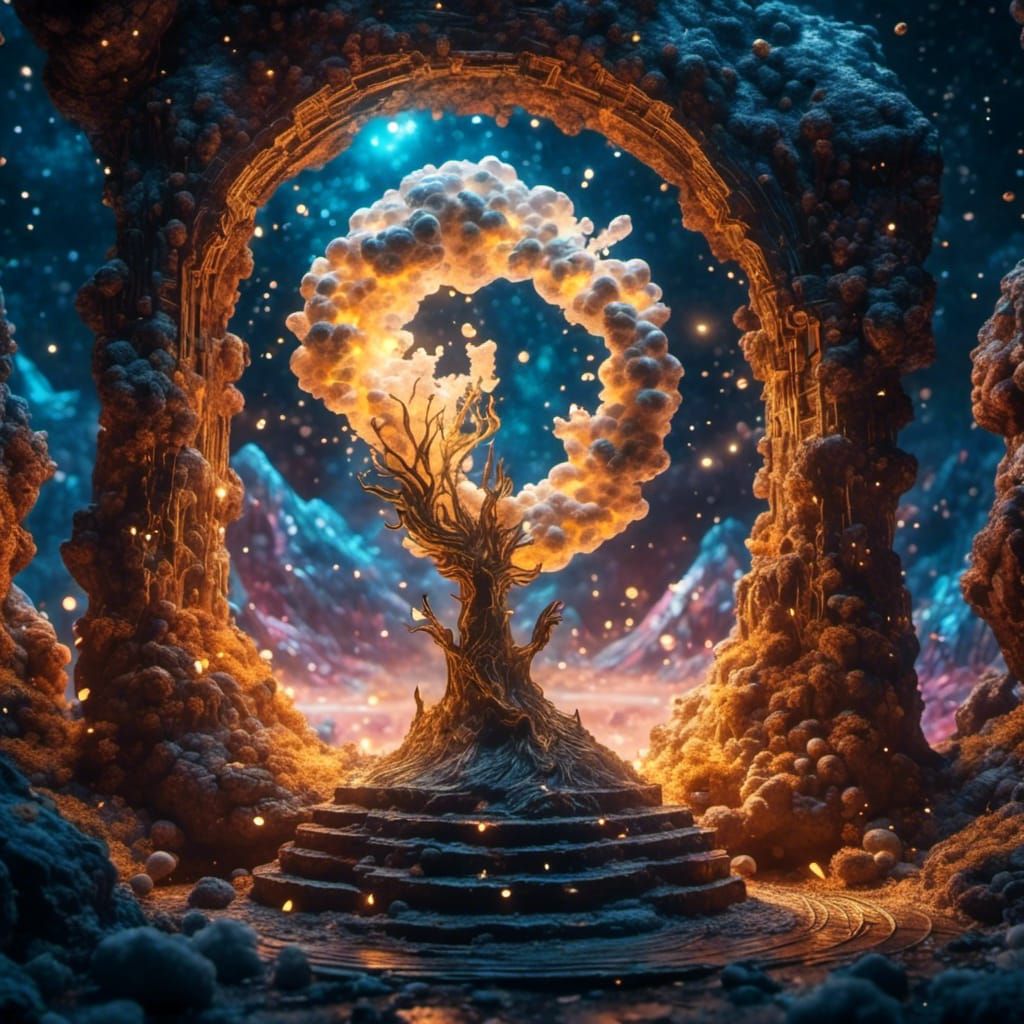 God Creating Man: Anime Concept Art