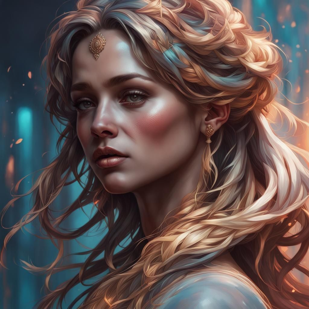 Detailed Portrait with Dynamic Lighting