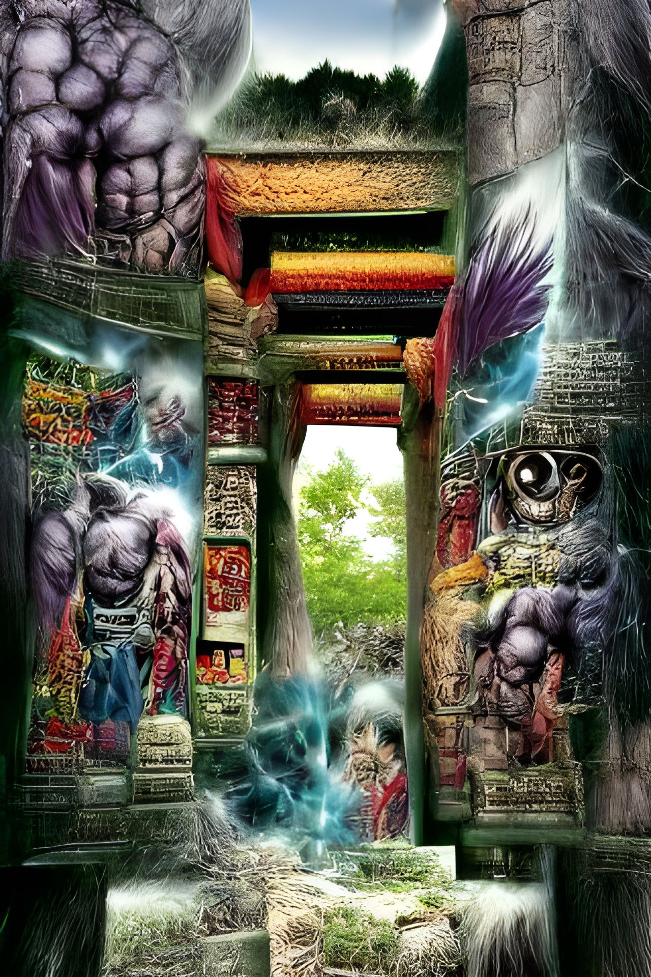 Hyperdetailed Comic Book Cover Art: Sacred Temple