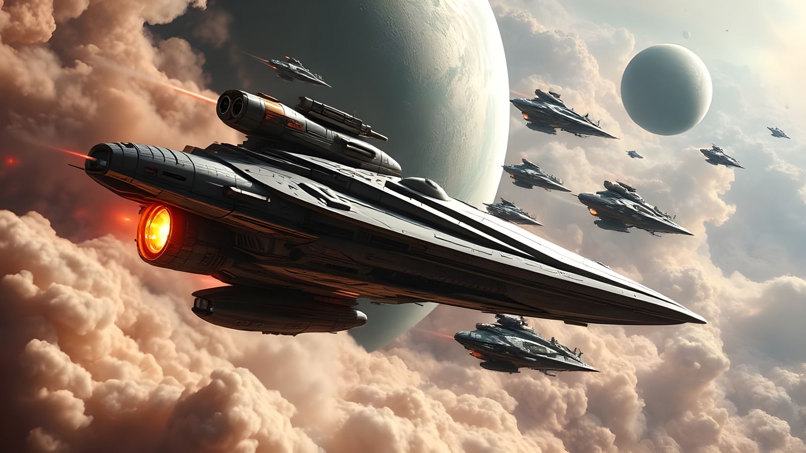 Battlestar Galactica Mech in Futuristic Landscape