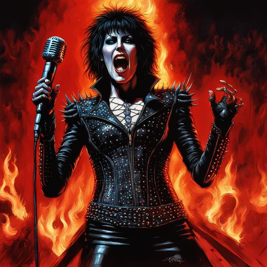 Fiery Performance: Pinhead in Hell, Digital Art