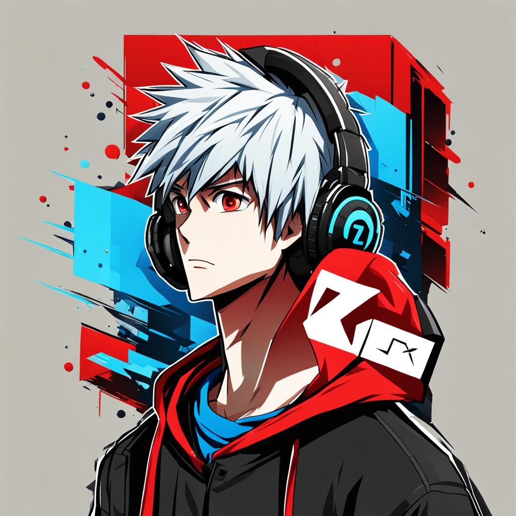 Anime Boy Logo for YouTube Channel in 3D
