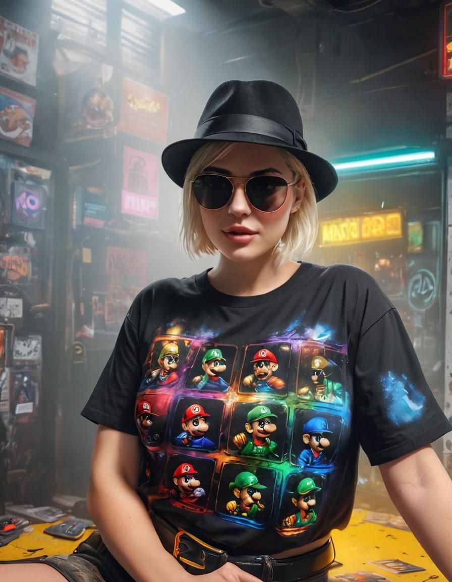 Pixie Woman in Fedora: Hyperrealistic Digital Art