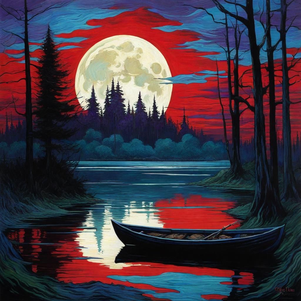 High Gothic Fantasy Landscape in Oil Painting Style