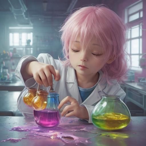 Enchanted Alchemist's Lab: Fantasy Digital Art