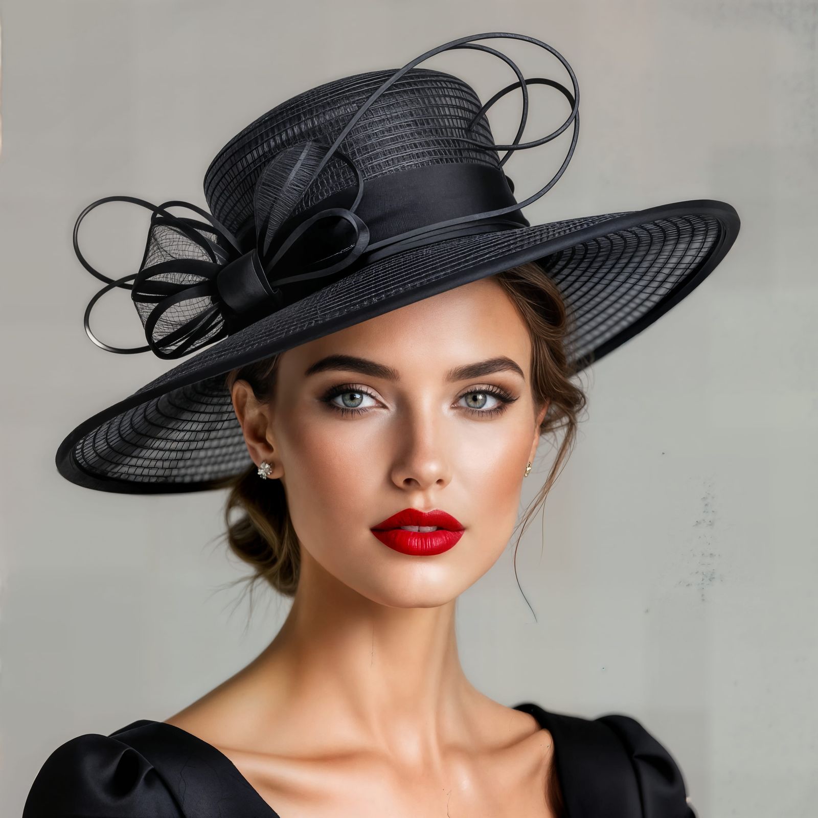 Haute Couture Iron Wire Hat for Women