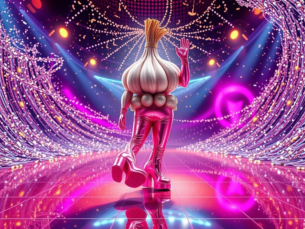 Disco garlic, how I dance with 2 left feet!