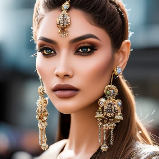 Beautiful Female Cyborg with Soulful Eyes in 8K