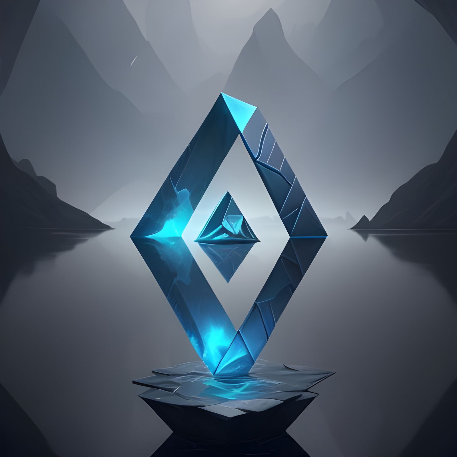 An impossible diamond from a reflecting triangle