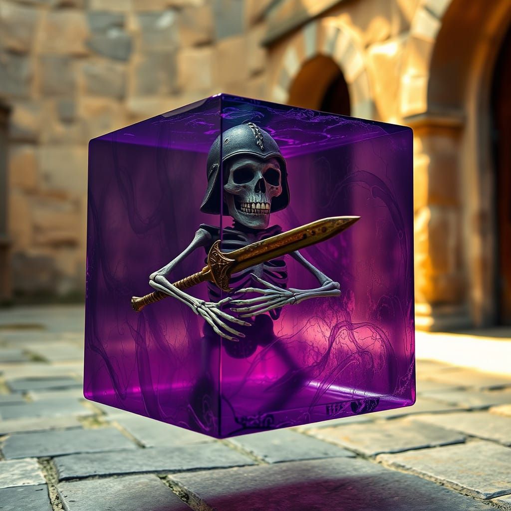 Gnome Warrior in Violet Energy Orb