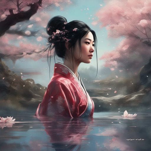 Princess Mulan Digital Art Portrait