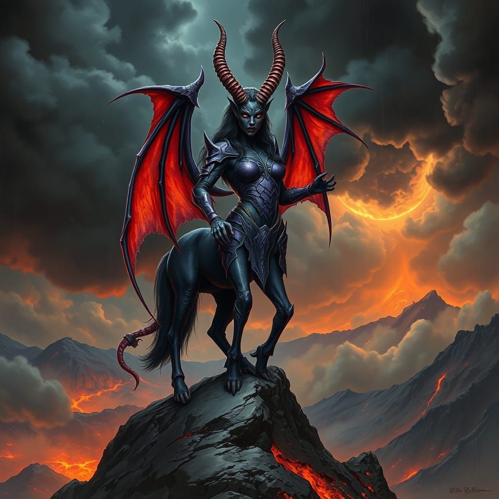 Demonic Centaur Warrior on Desolate Peak