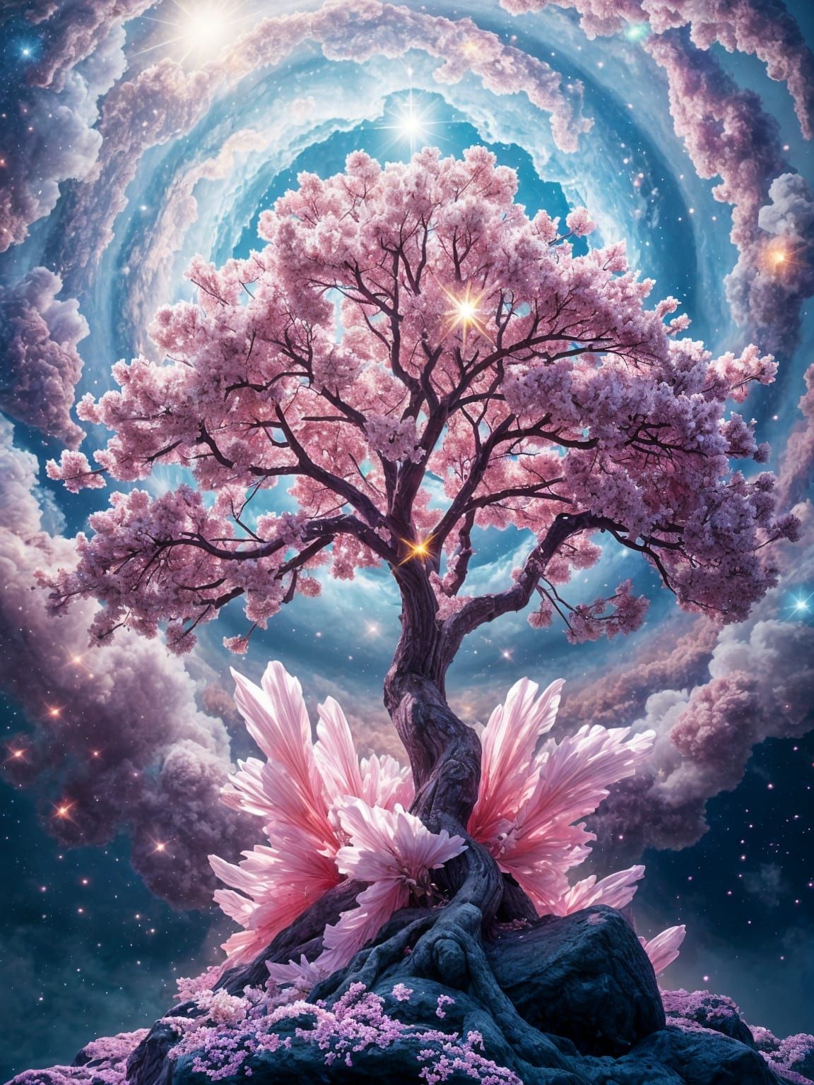 Epic Crystal Cherry Blossom Tree Explosion