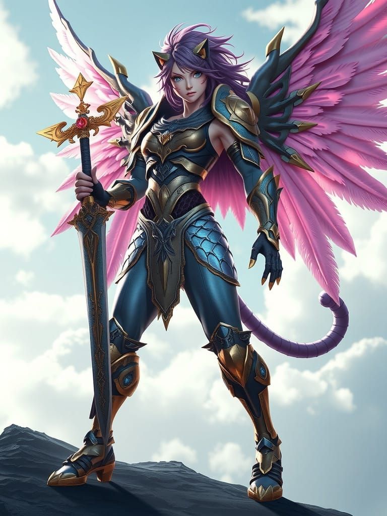 Angel of Wrath in Shimmering Armor