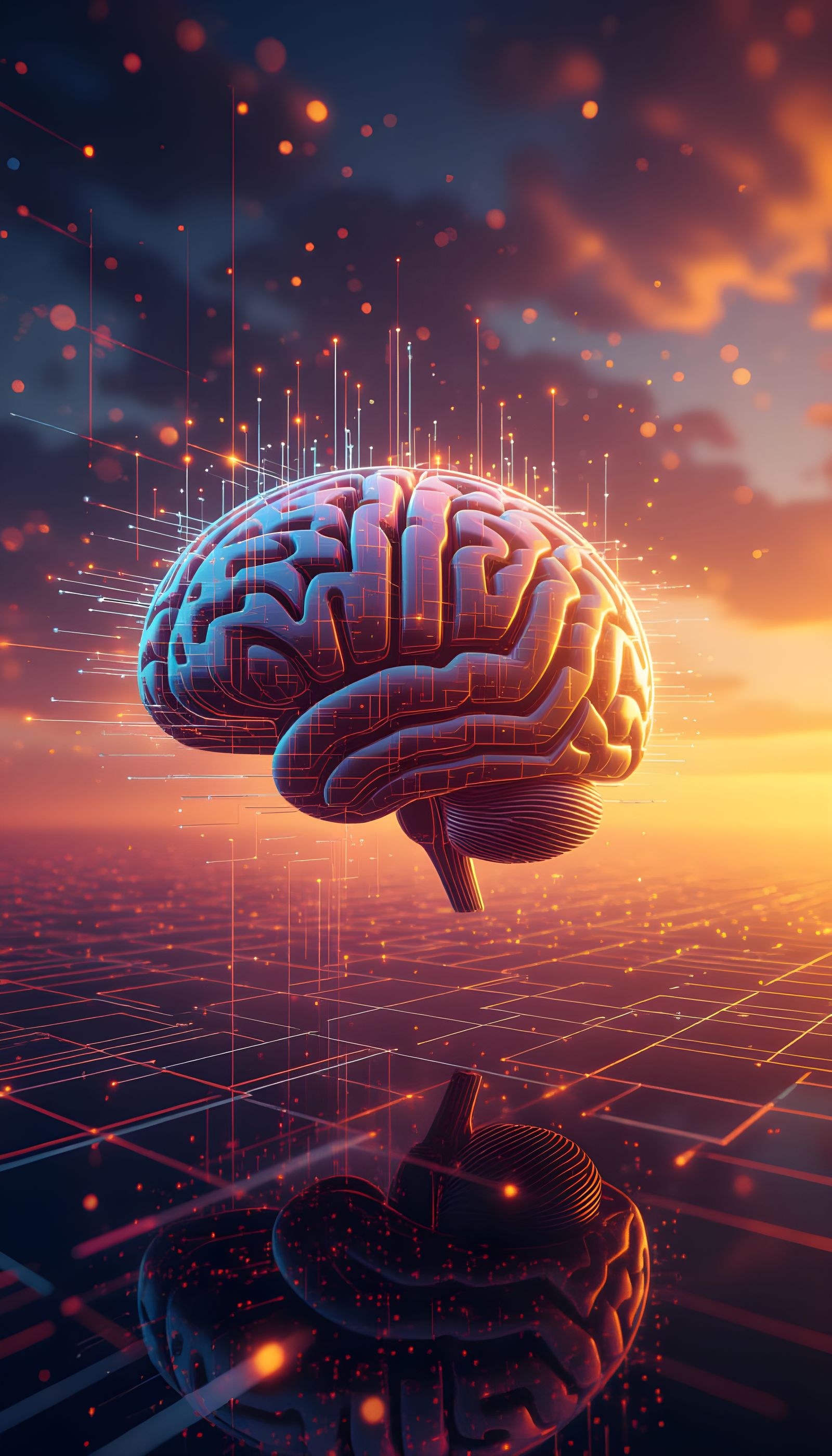 Futuristic Quantum Brain With Fractal Circuits