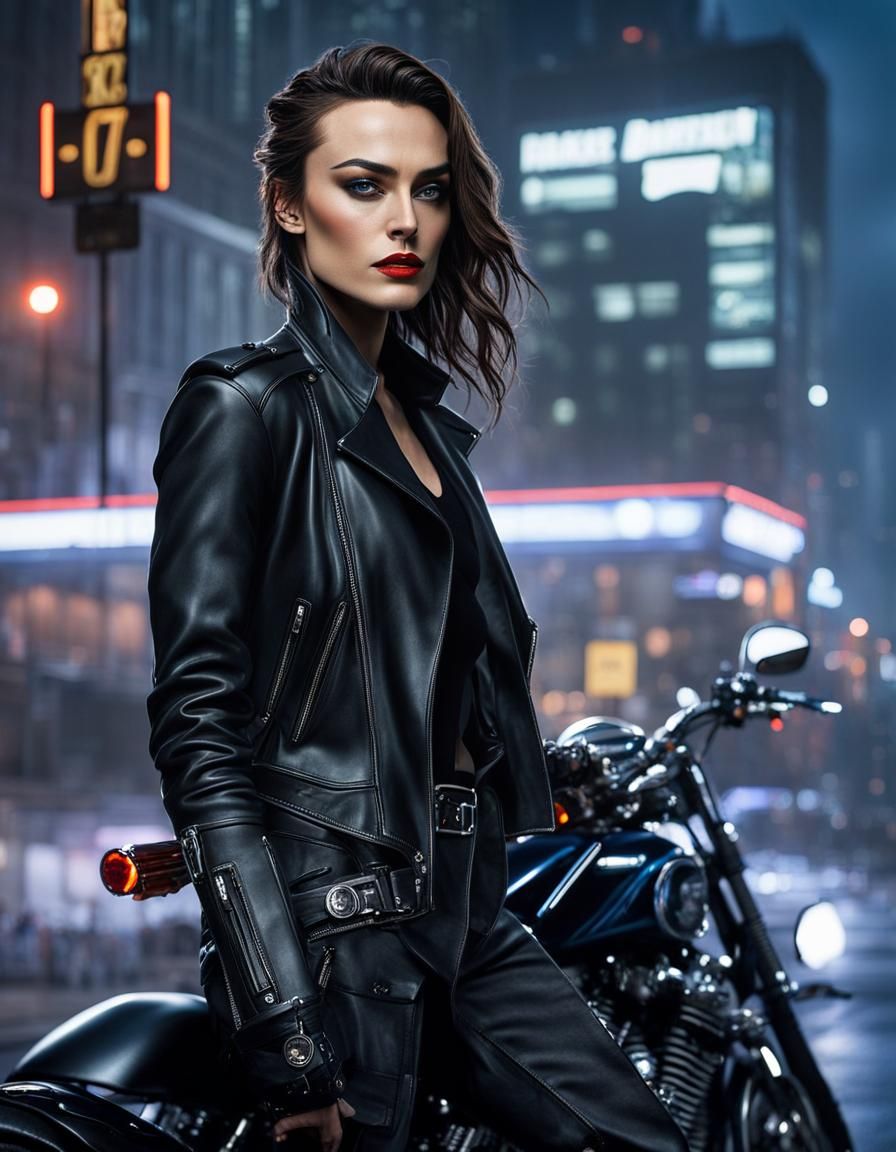 Cyberpunk Rockstar Model in London