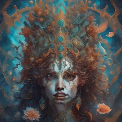 Pink and Blue Sand Dragon in Fairy Style